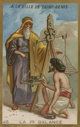 The first weighing scales